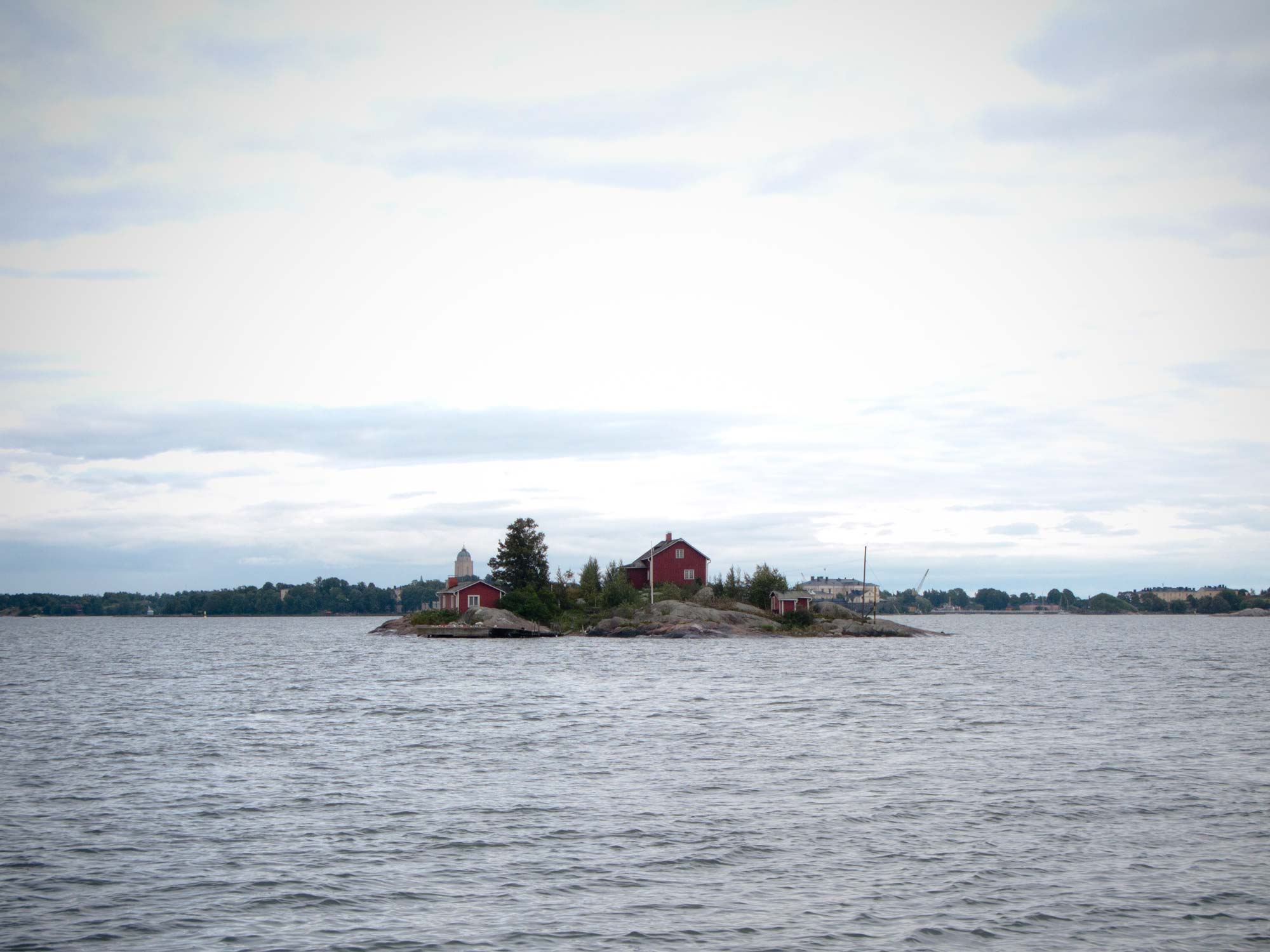 Helsinki ferry sea houses island