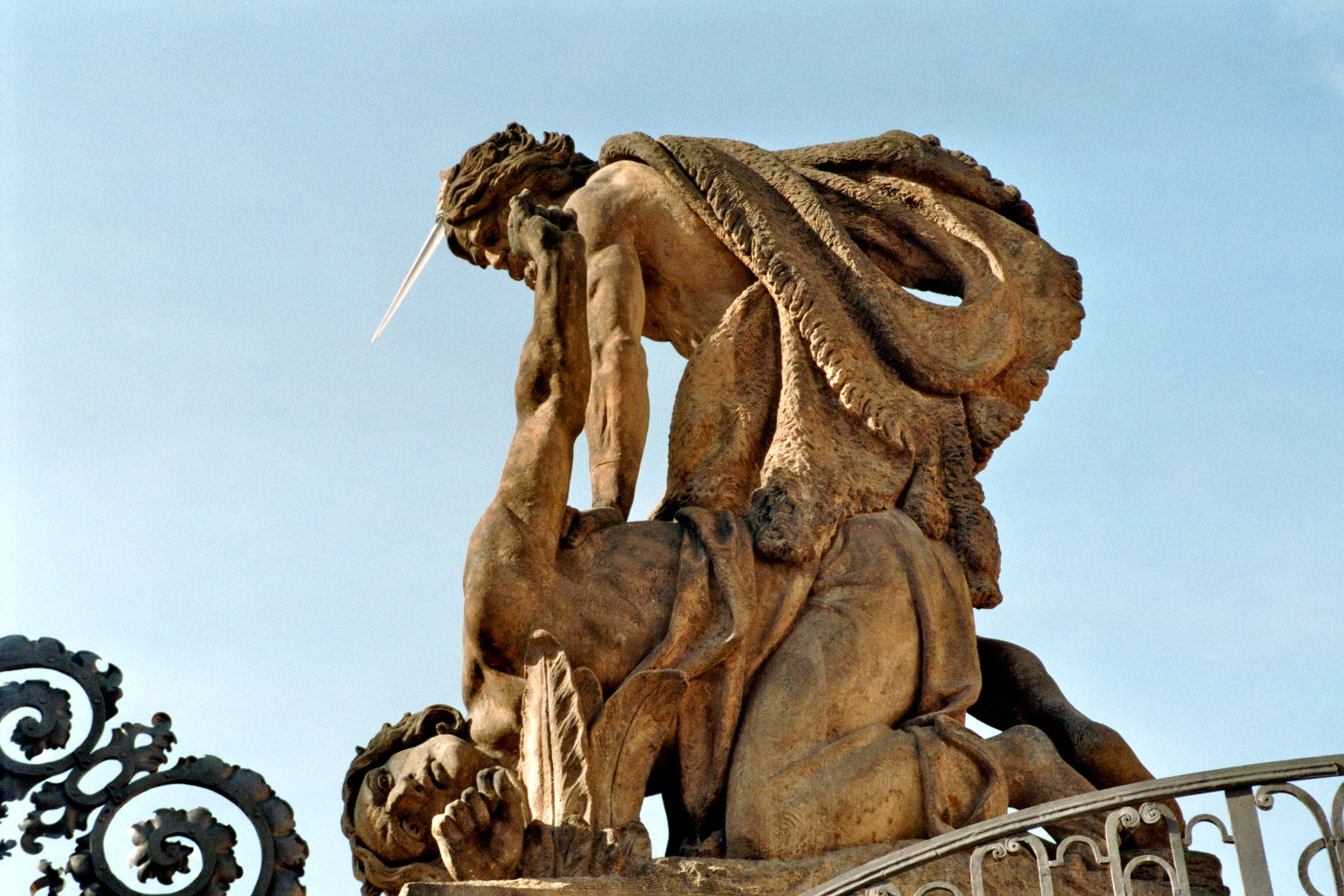 Prague Castle statue detail