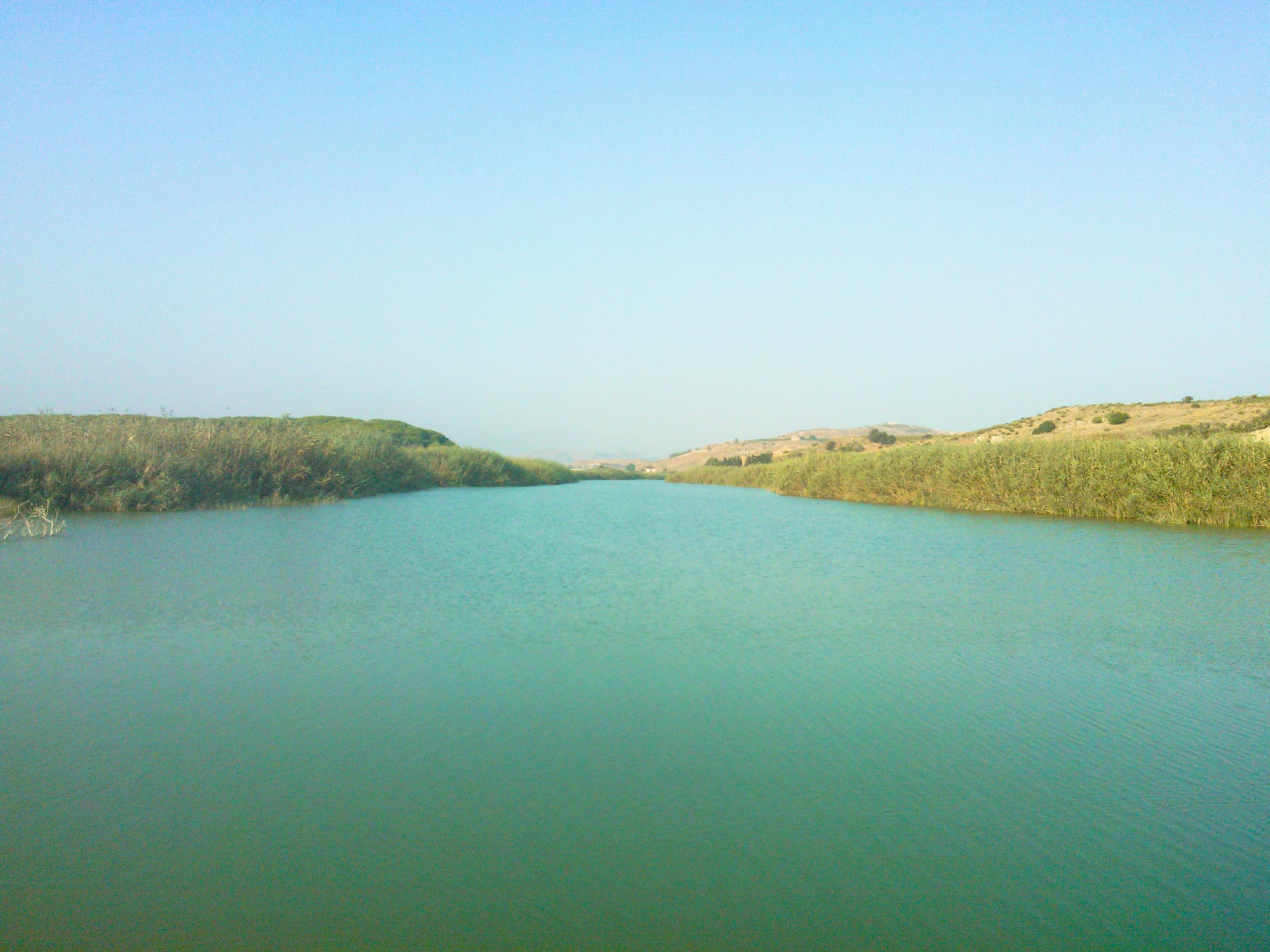 Sicily Outfall river Platani