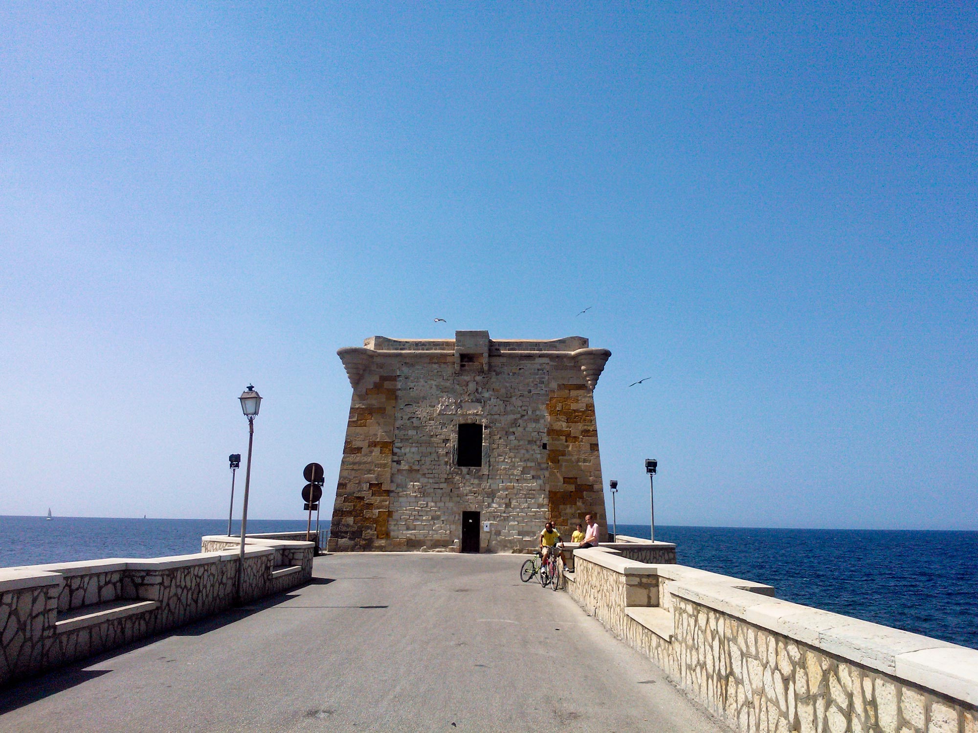 Trapani blockhouse sea