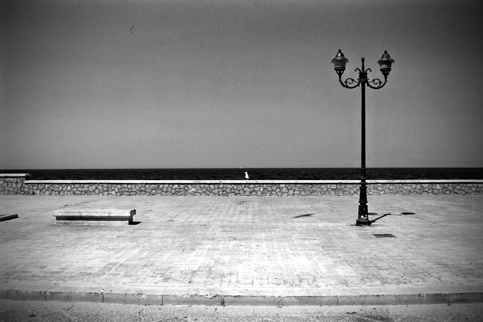 Trapani bw seaside view