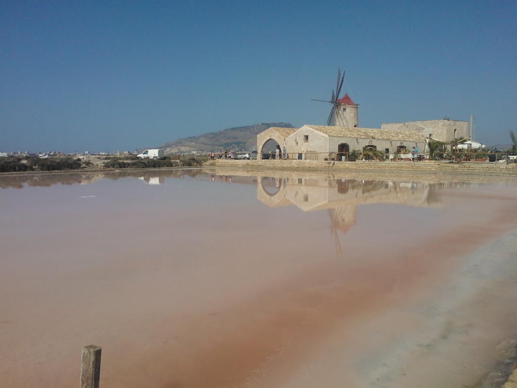 Trapani Riserva naturale integrale Saline di Trapani e Paceco pink