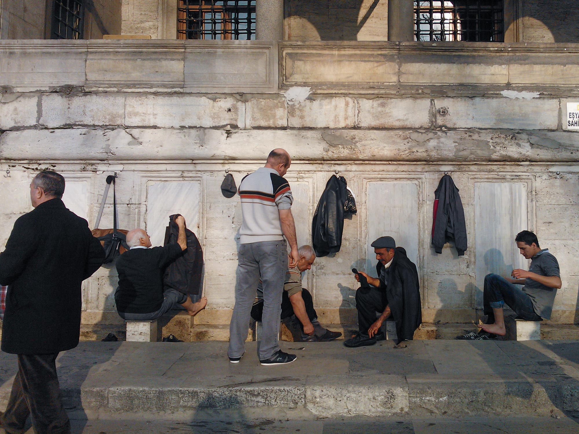 Istanbul Mosque men feet