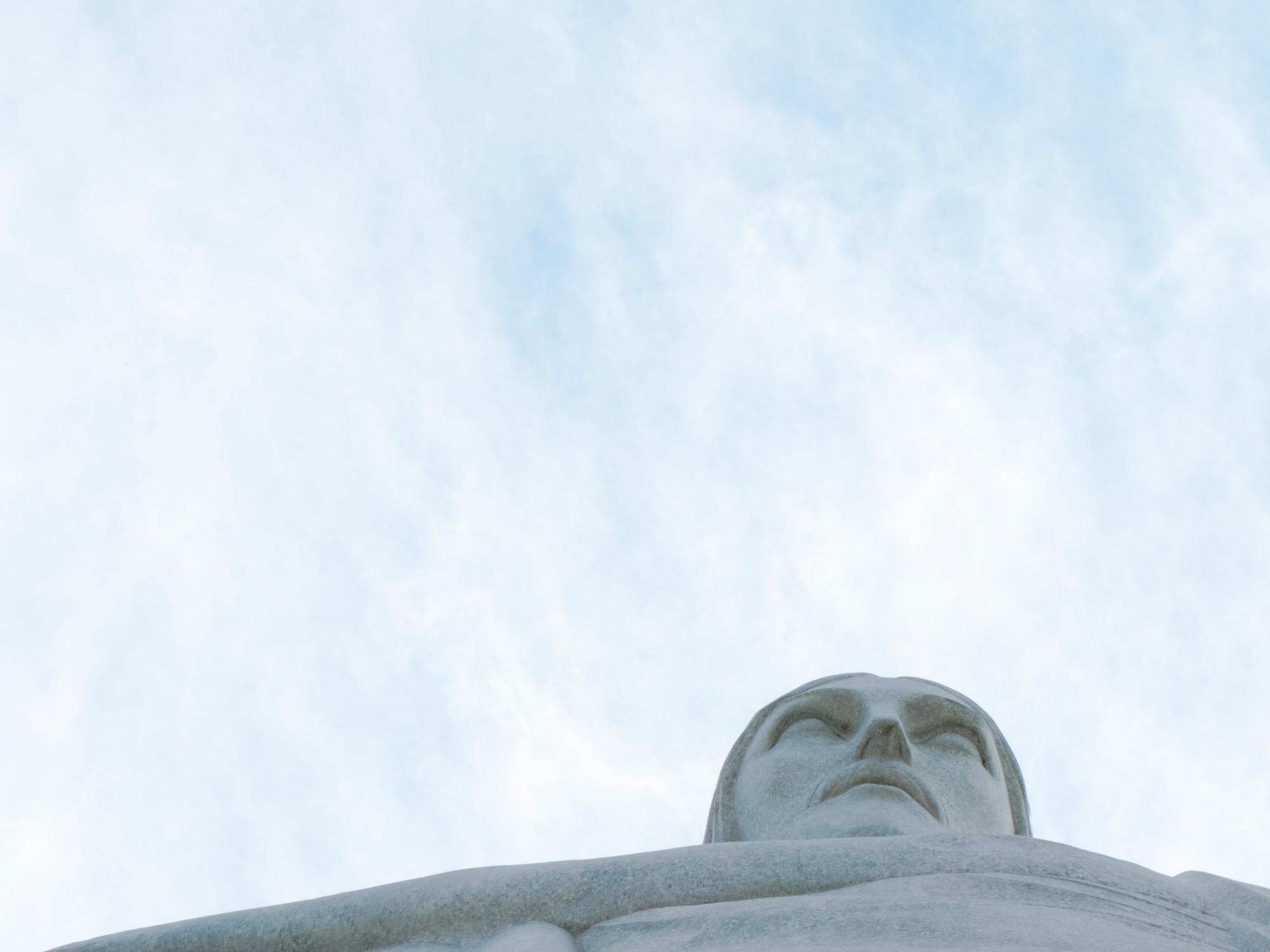 Rio de janeiro Cristo Redentor detail face