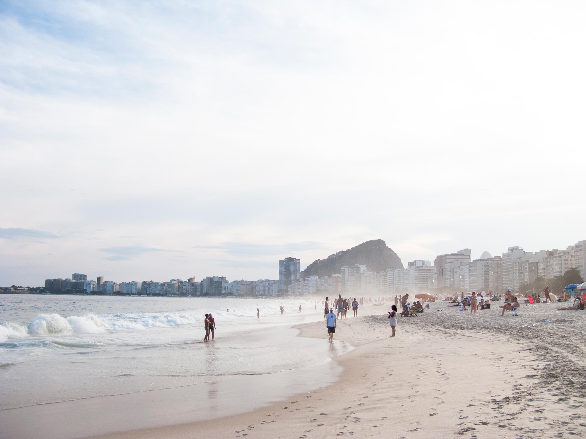 Rio de janeiro Ipanema beach white