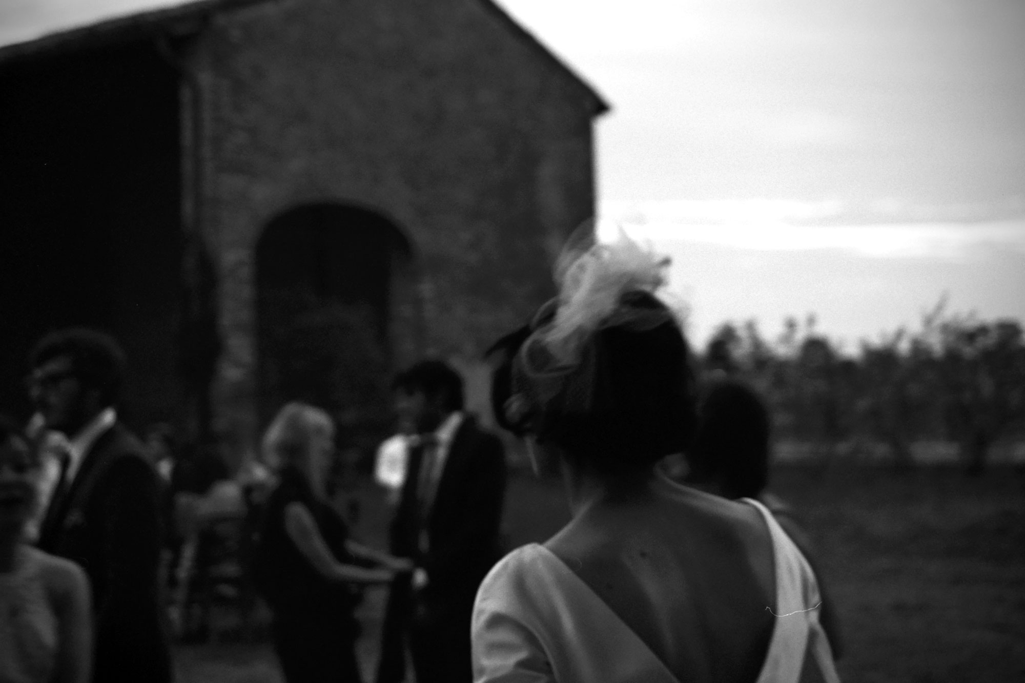 Italy Piacenza Wedding bride back