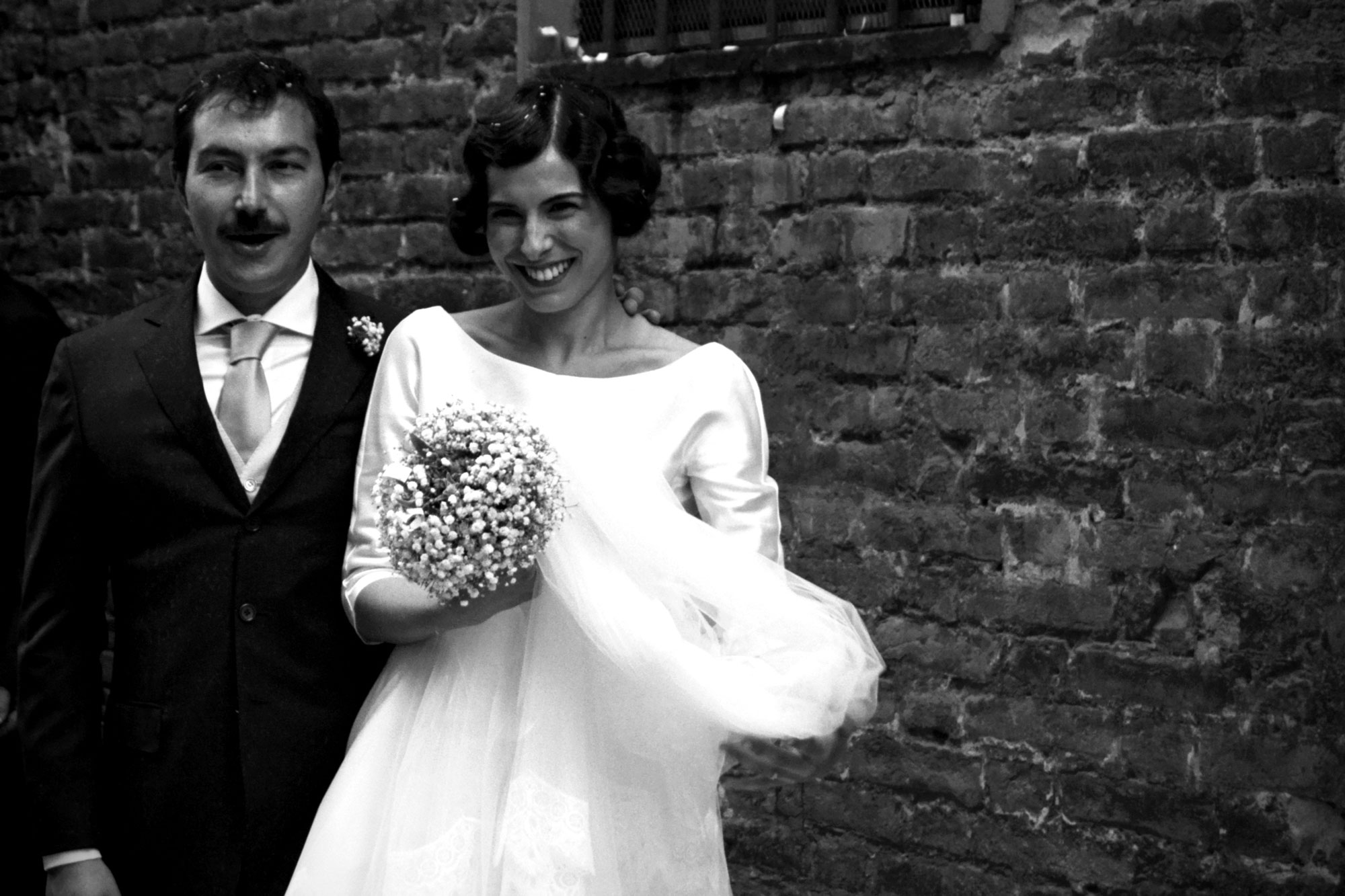Italy Piacenza Wedding couple just married