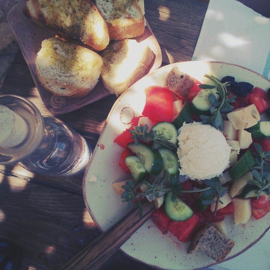 Creta Kaliviani greek salad feta tomatoes cucumber