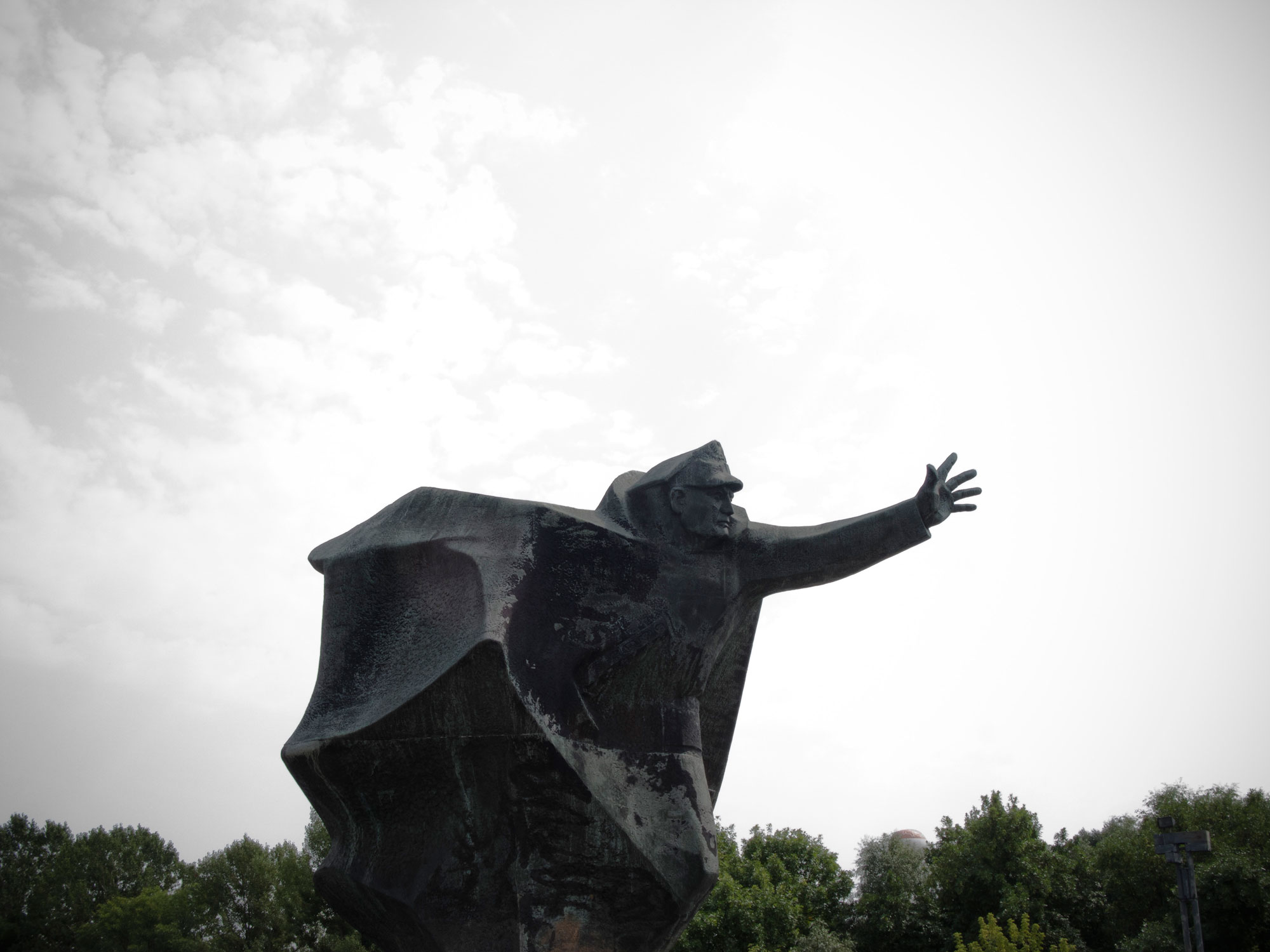 Warsaw communist monument on Wybrzeże Szczecińskie
