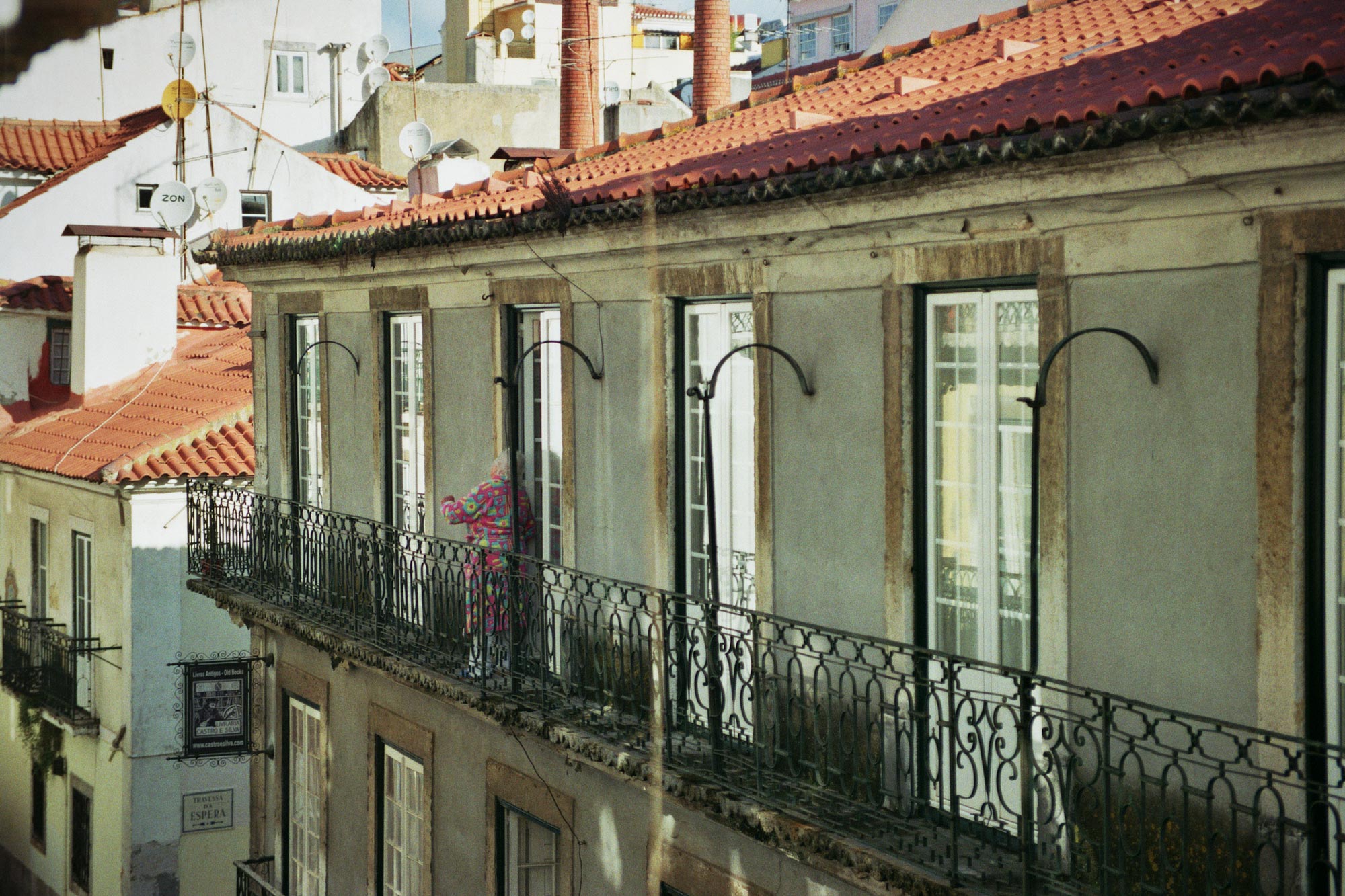 Lisbon Barrio Alto balcony neighbour
