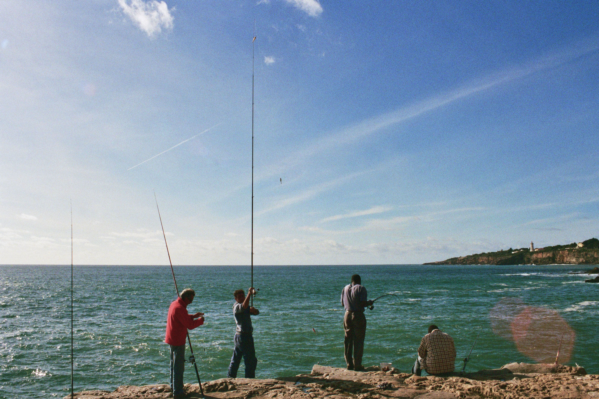 Lisbon Cascais Boca do Inferno fishermen