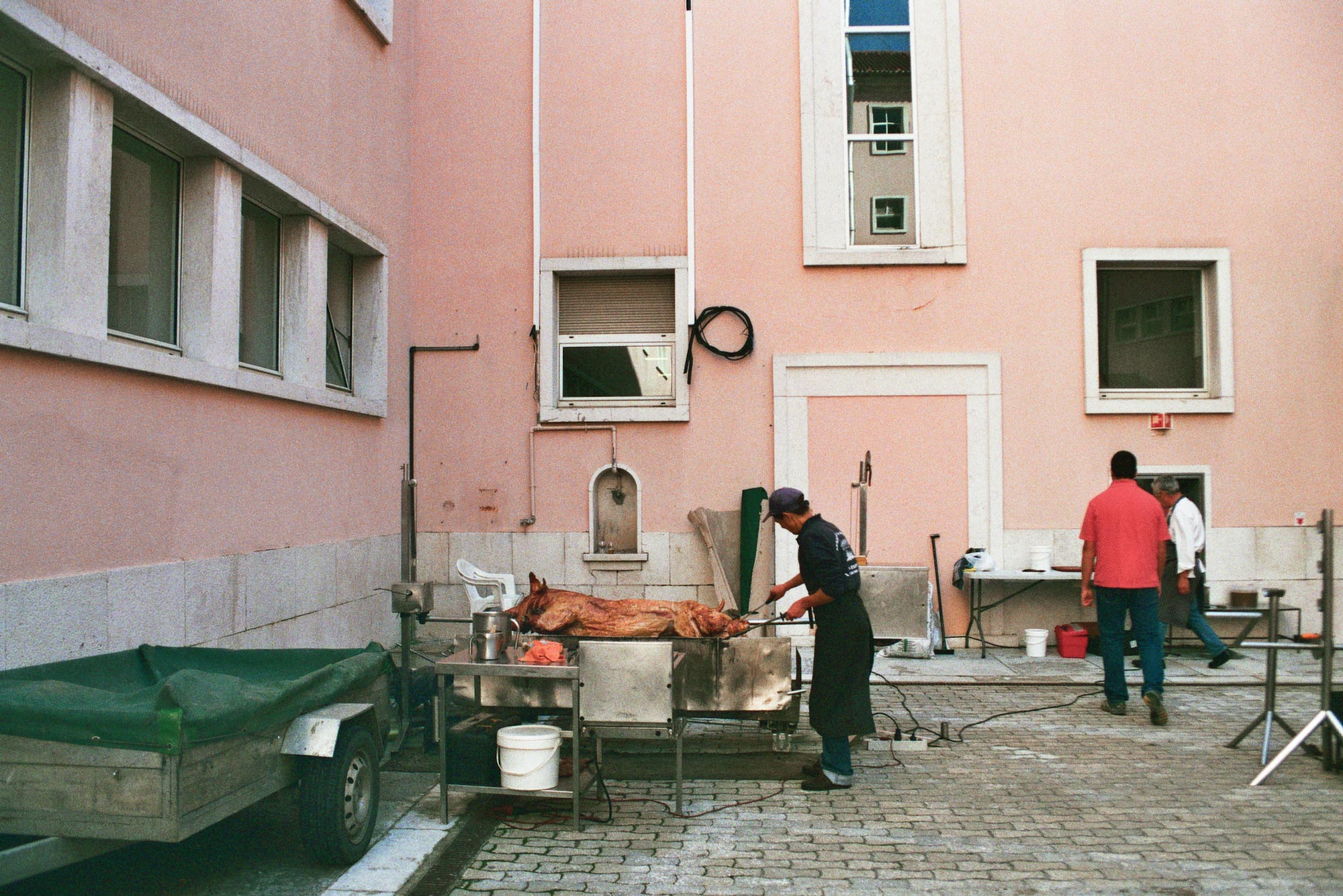 Lisbon explorers festival roasted pig