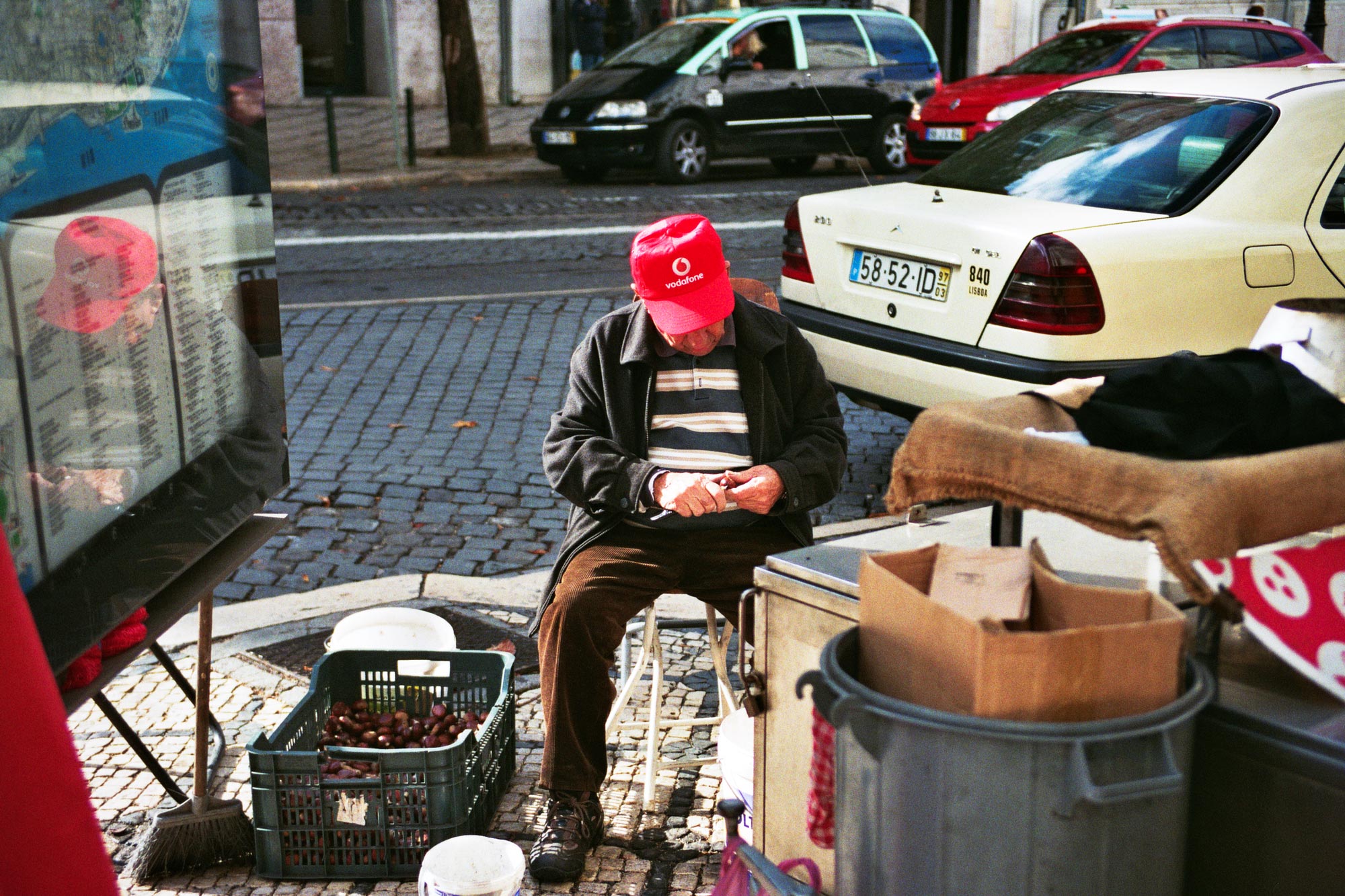 Lisbon street chestnuts