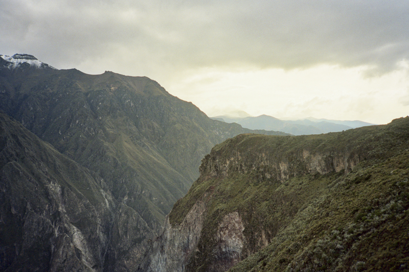 Peru Arequipa Colca canyon mountains side