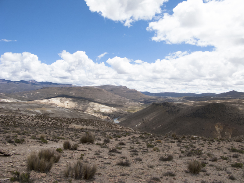Peru Arequipa Colca Reserva National Salinas bosque piedras panorama