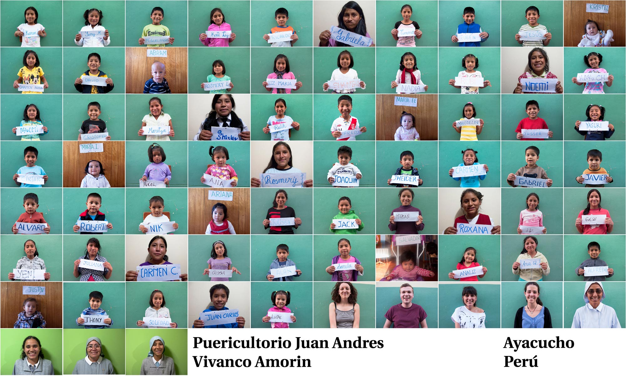 Peru Ayacucho Puericultorio kids poster