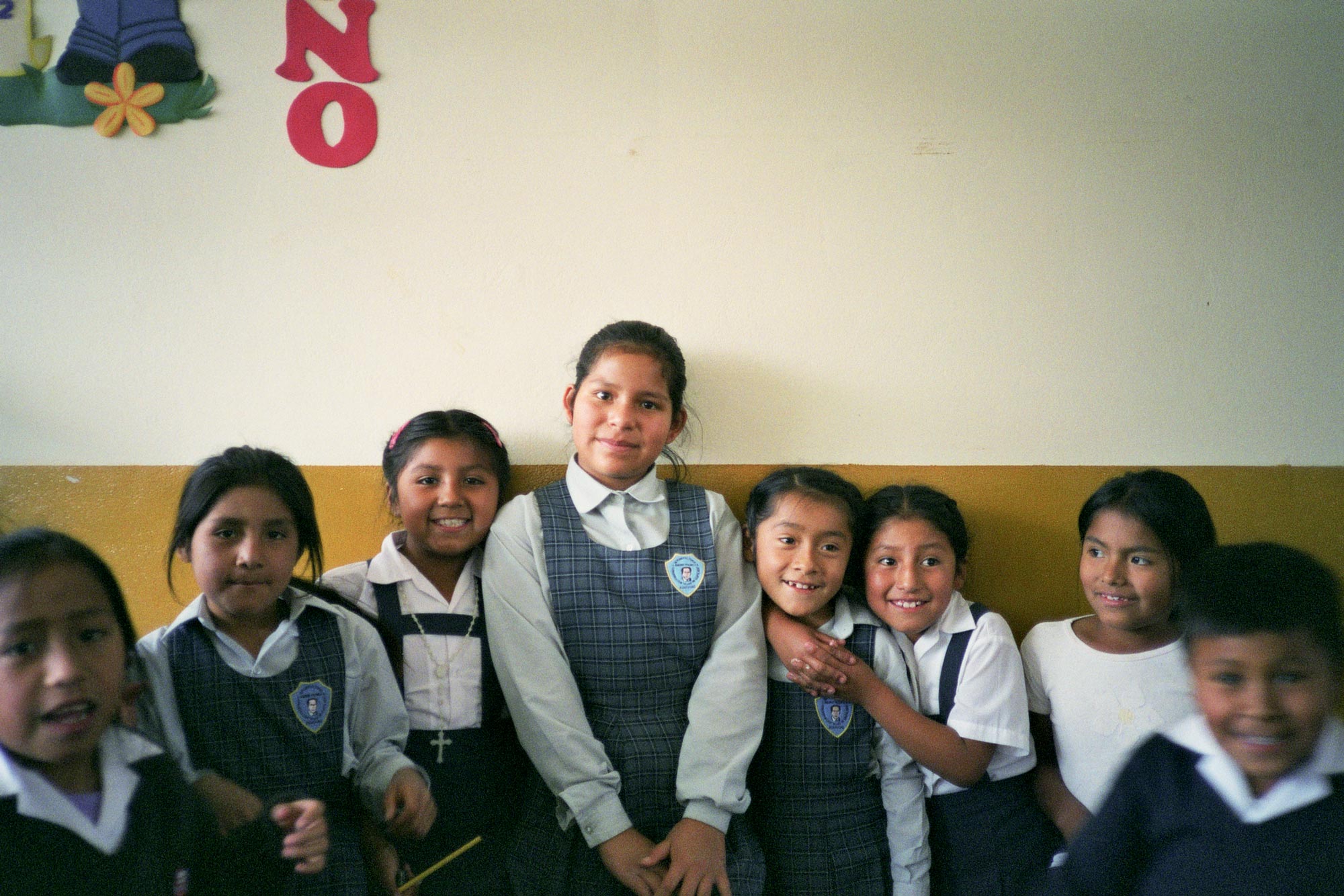 Peru Ayacucho Puericultorio school girls group