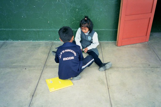 Peru Ayacucho Puericultorio school kids playing