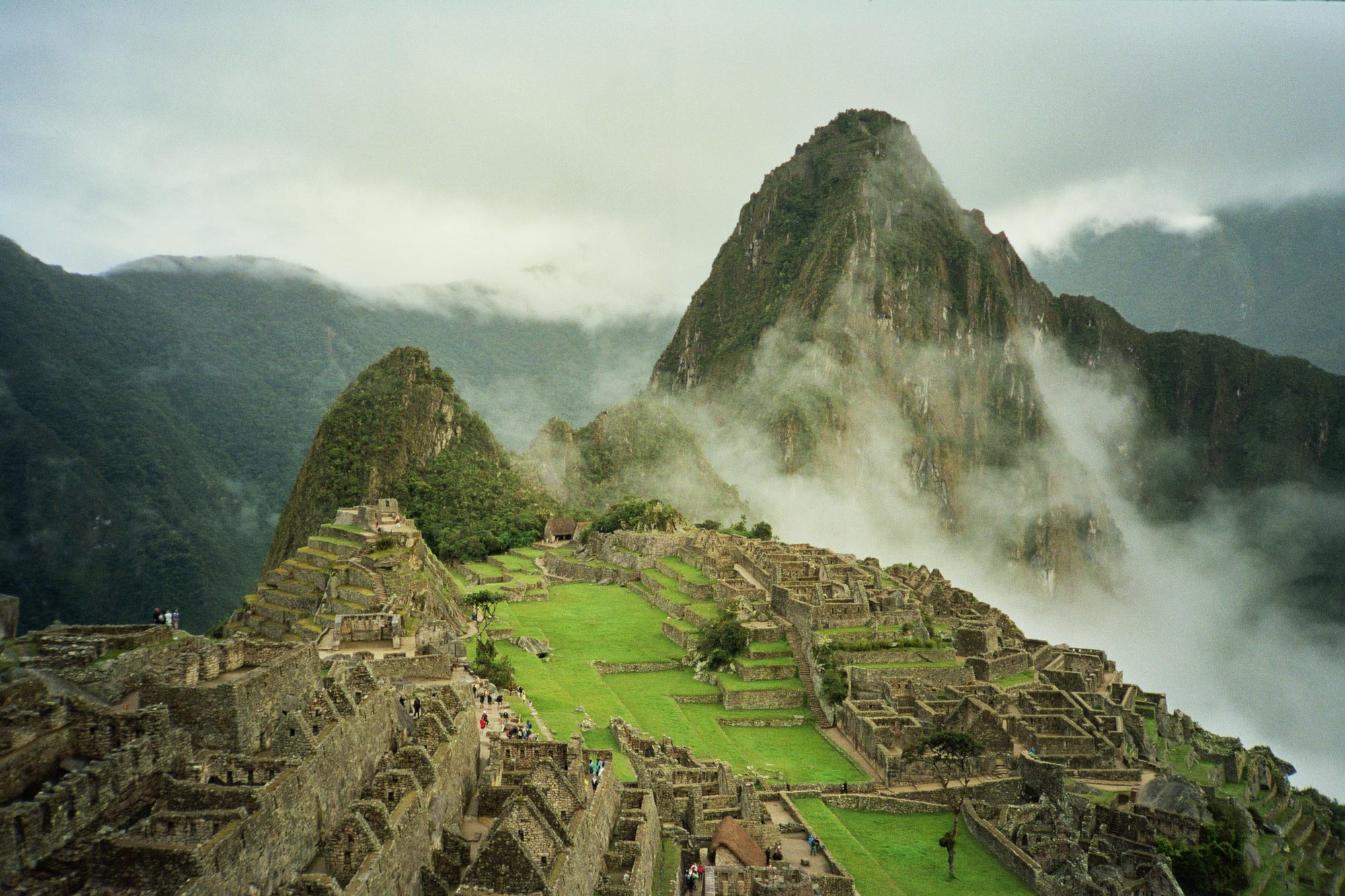 Peru machu Picchu city view clear sky