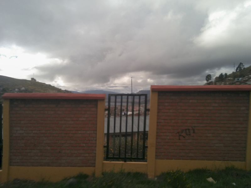 Peru Puno streets concrete