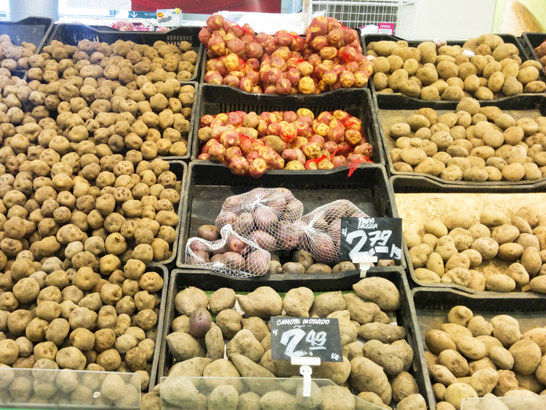 peru supermarket potatoes variety