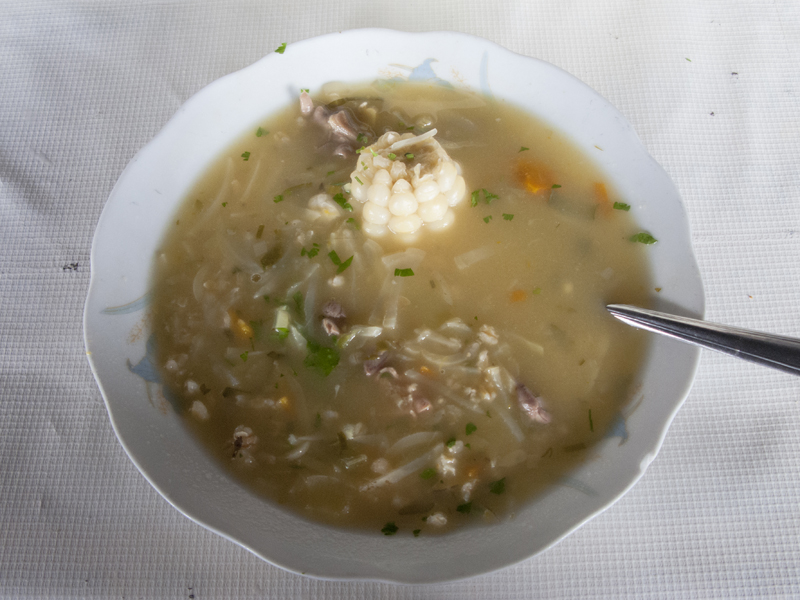 Peru cusco Mercado Central de San Pedro soup