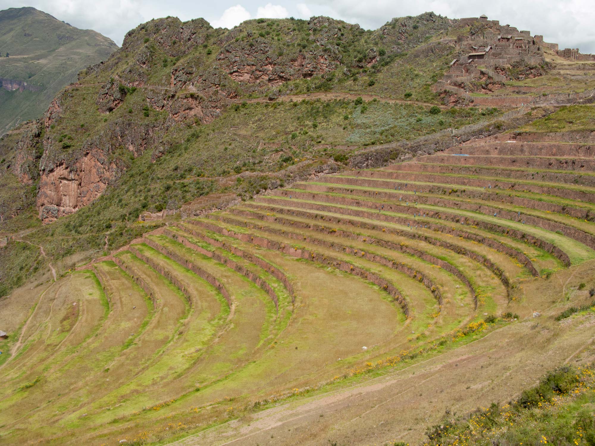 Peru cusco sacred Valley pisaq terraces