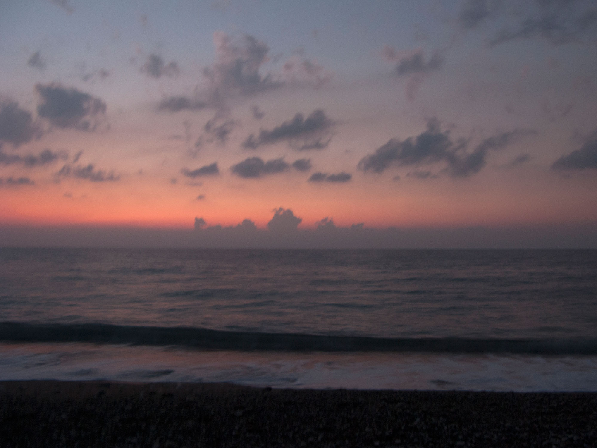 Turkey Cirali sunrise turtles beach pink