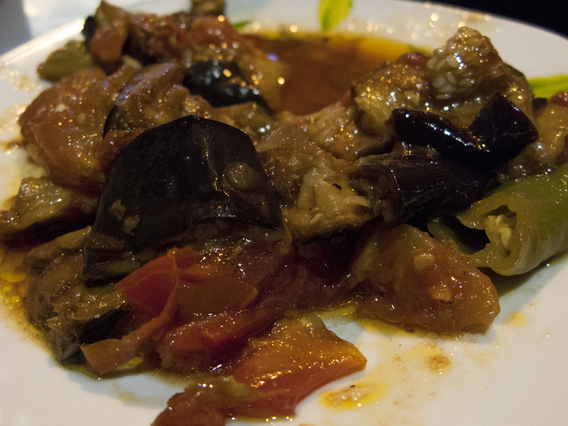 Turkey selcuk Ejder restaurant aubergine meze