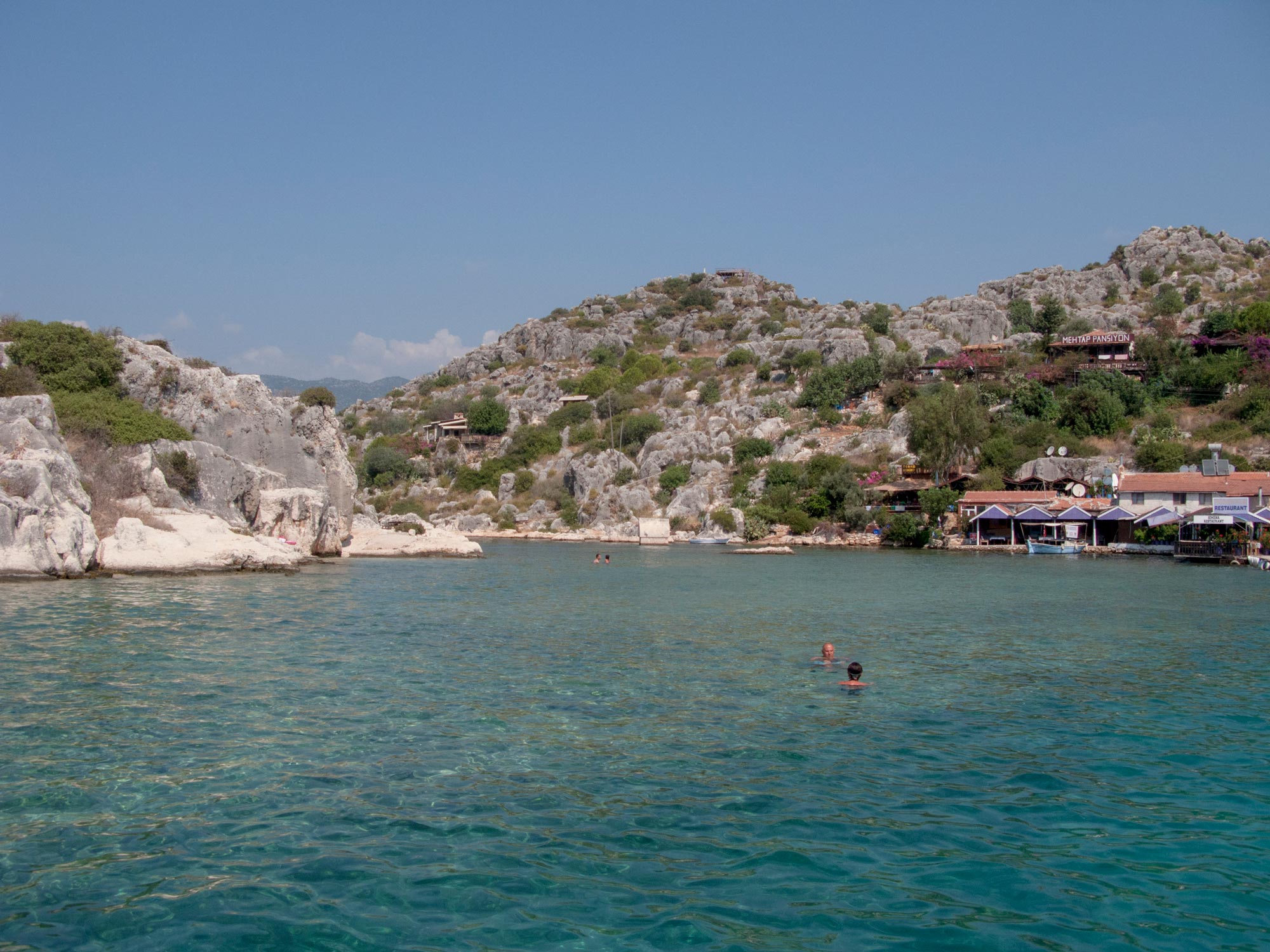 Turkey Ucagiz Kalekoy graves swimming