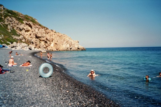 Greece Chios Island Emporios Mavros Gialos stone beach