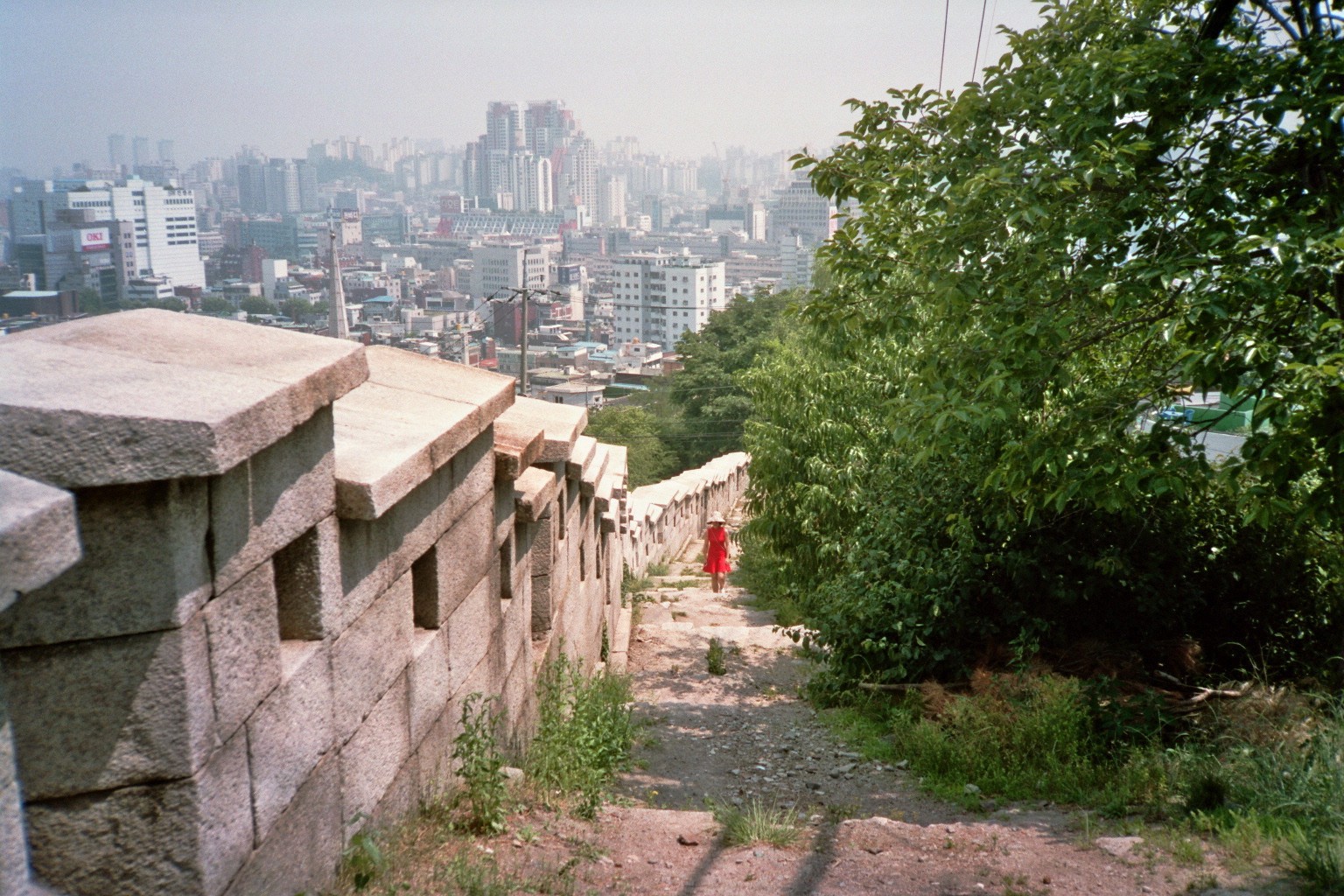 Seoul Naksan Park Walls red woman