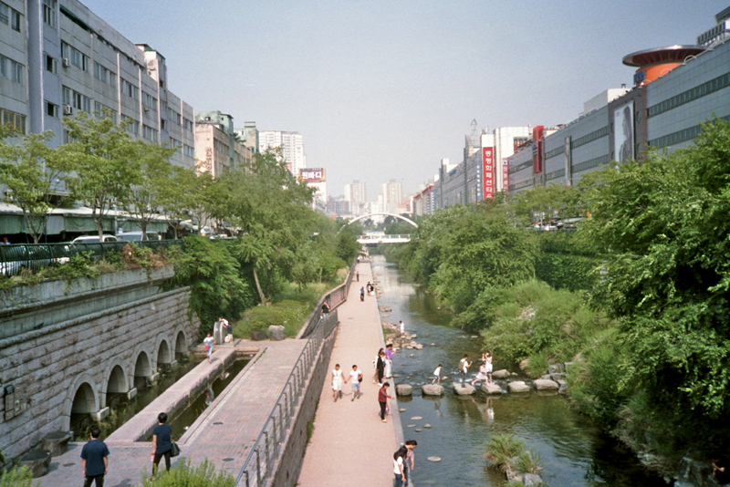 South Korea Seoul Cheonggyecheon top