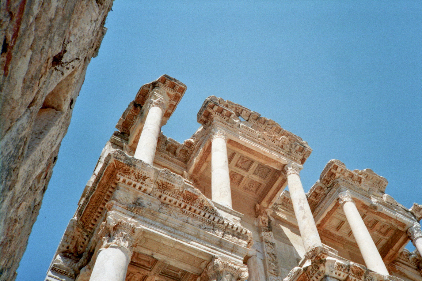 turkey ephesus library ruins