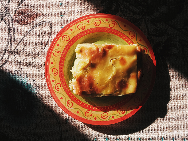 Liguria Focaccia al baccala codfish