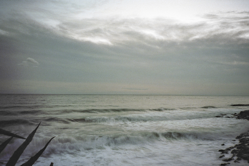 Liguria San lorenzo al Mare winter waves