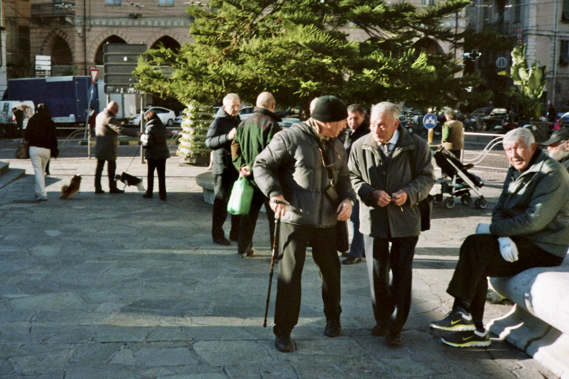 Liguria Sanremo elderly people square