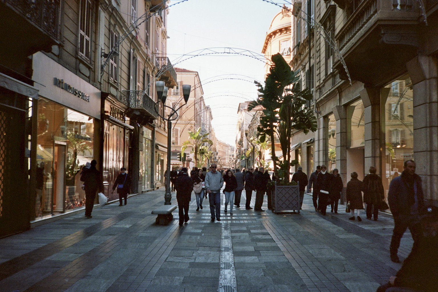 liguria Sanremo shopping street