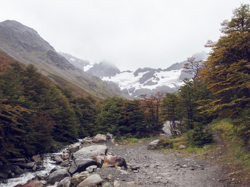 Argentina ushuaia glaciar martial autumn