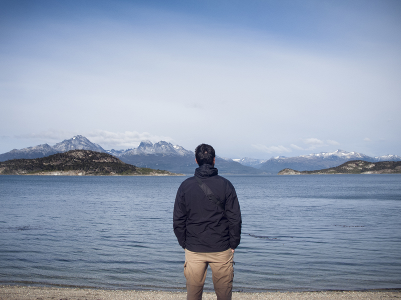 Argentina ushuaia national park tierra del fuego man