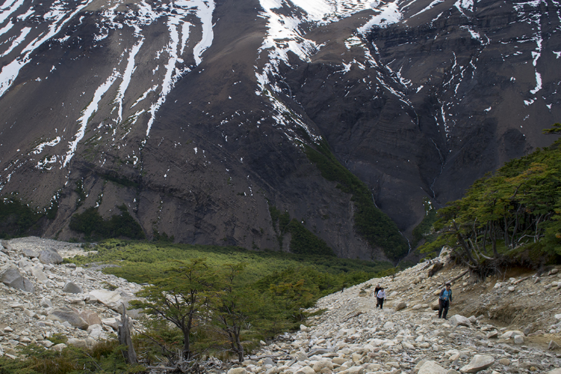 Chile Patagonia Torres del Paine rocky path