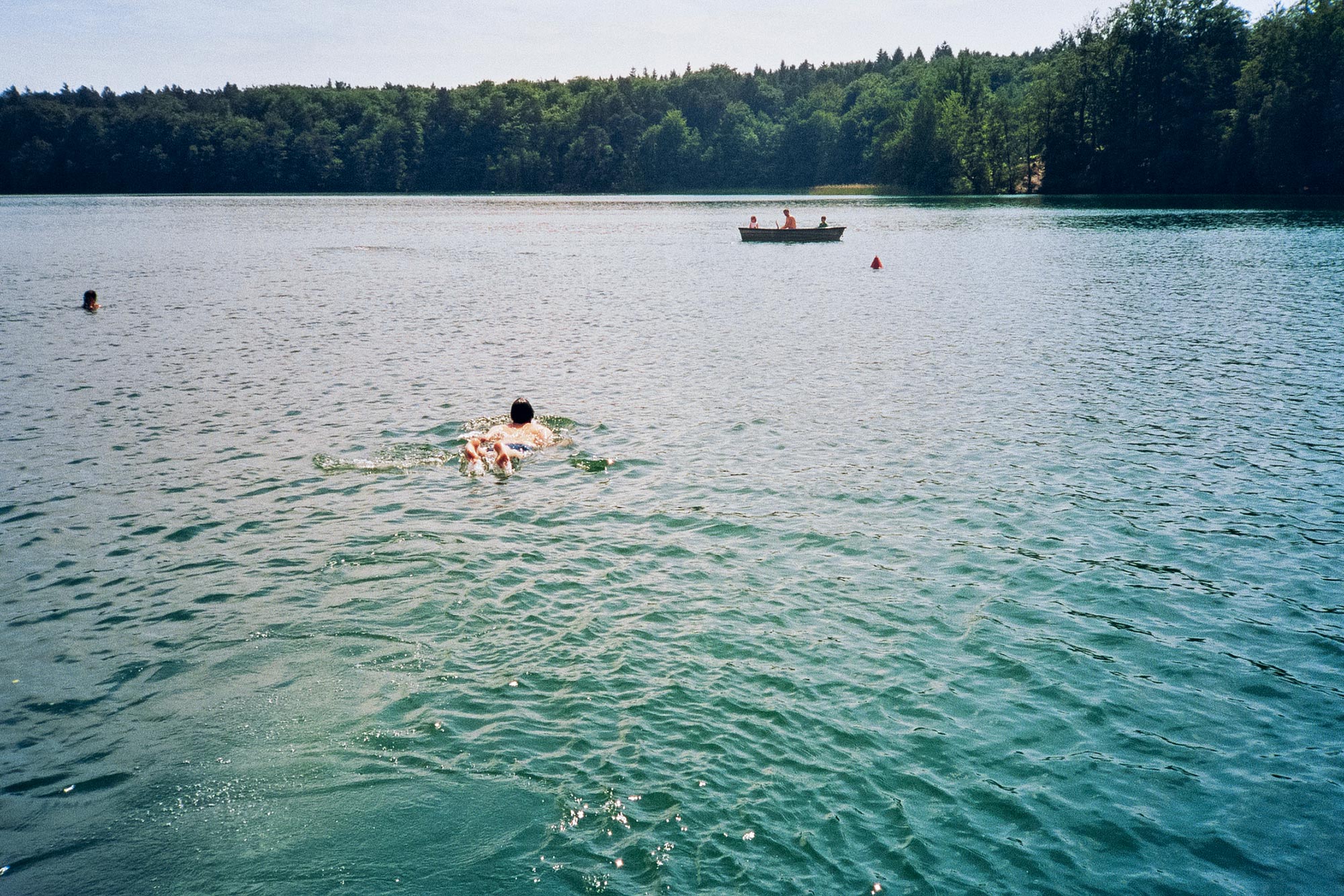 Berlin Liepnitzsee people swimming