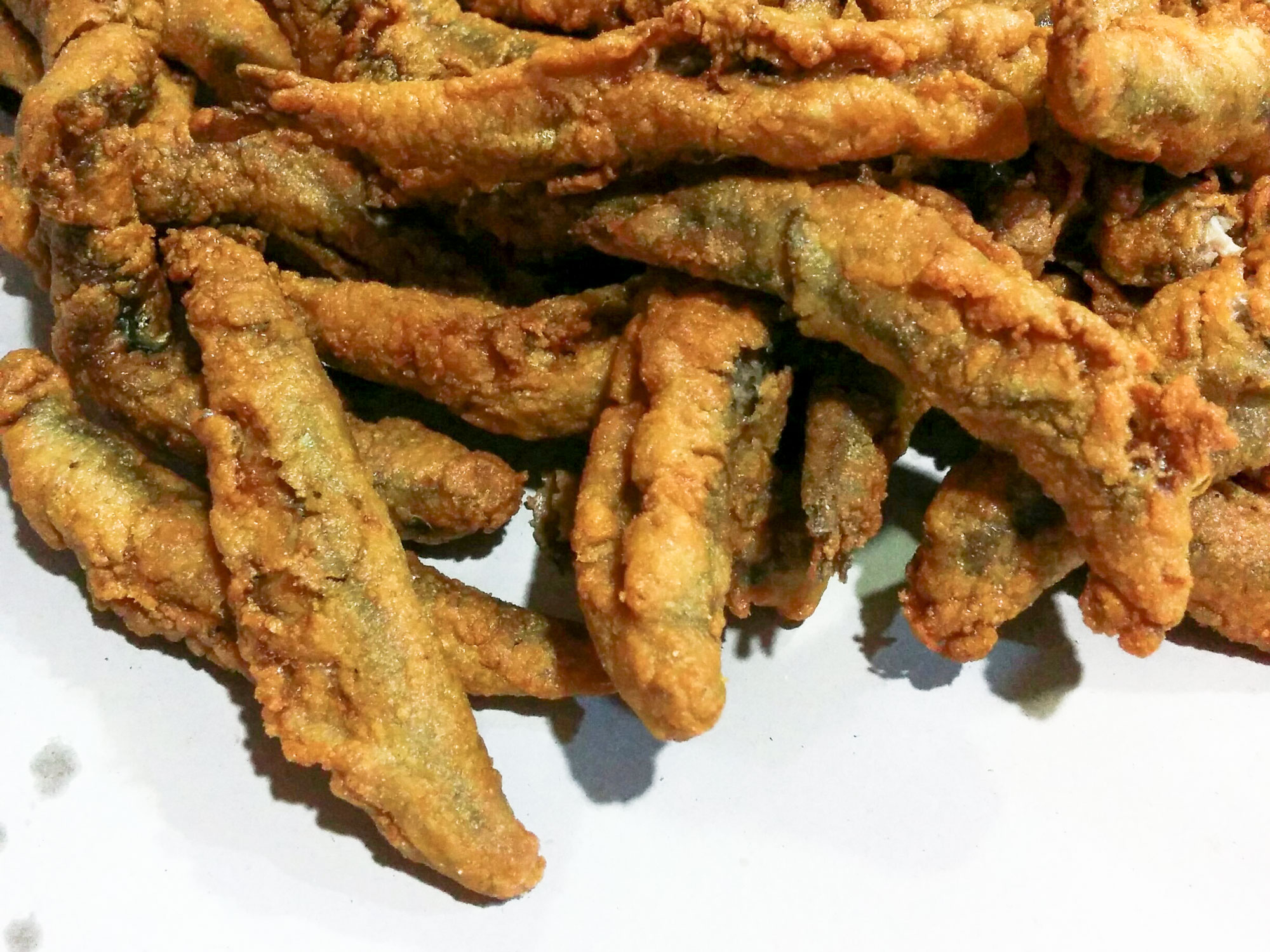 Fried fish Boquerones anchovies