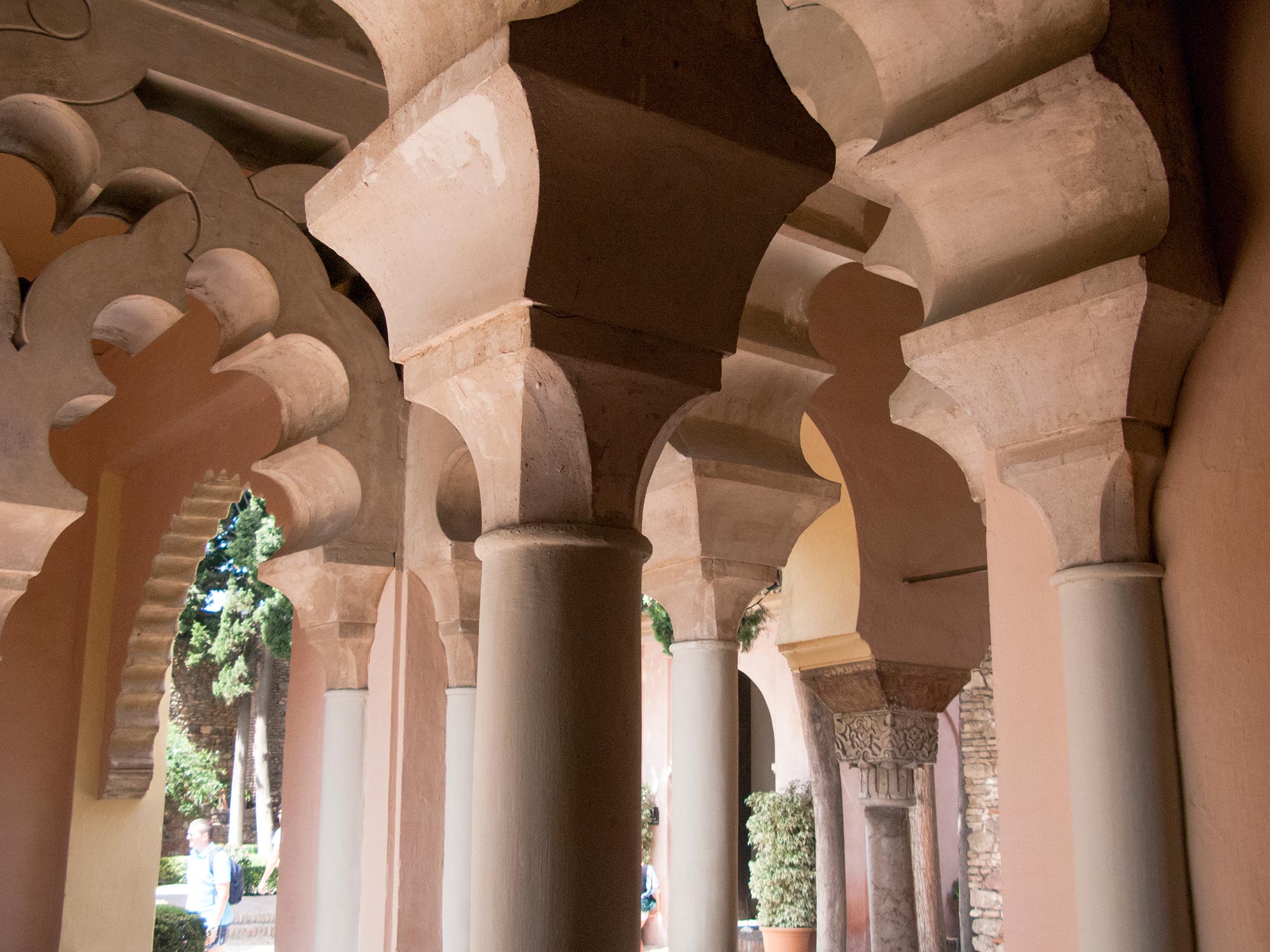 Malaga Alcazaba columns