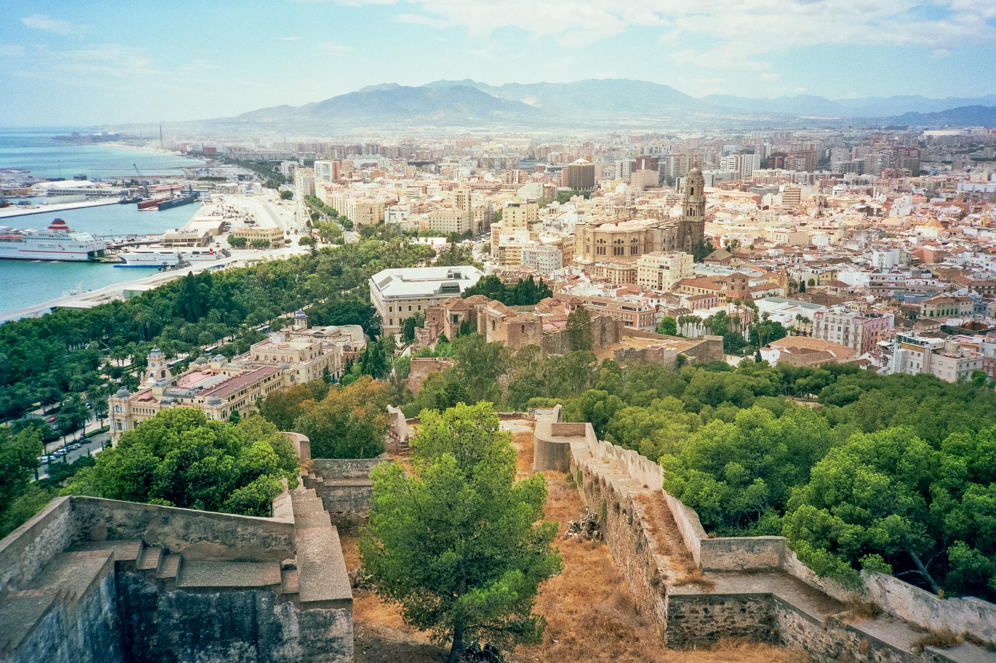 Malaga Alcazaba view