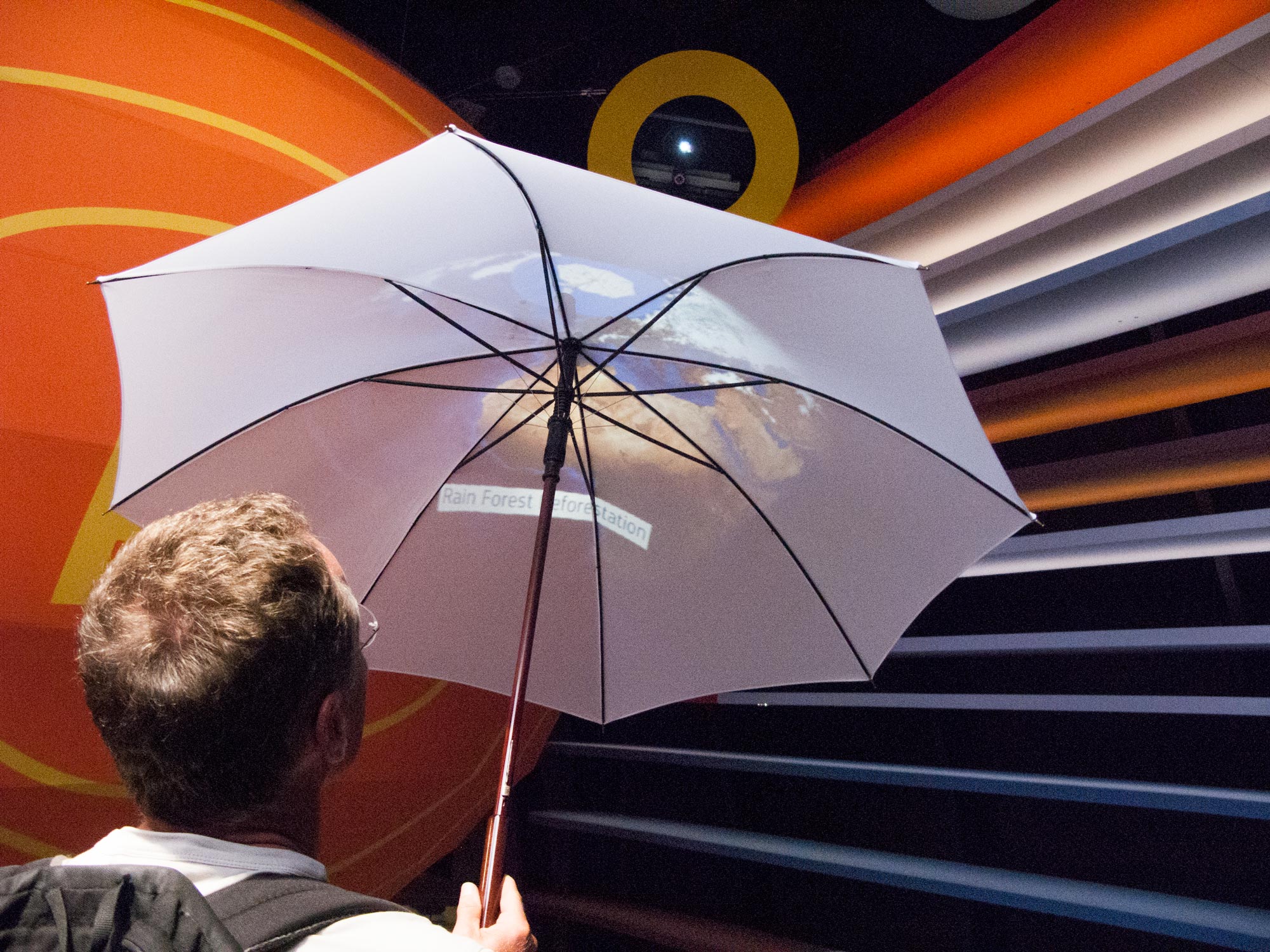 Milan Expo Germany interactive umbrella