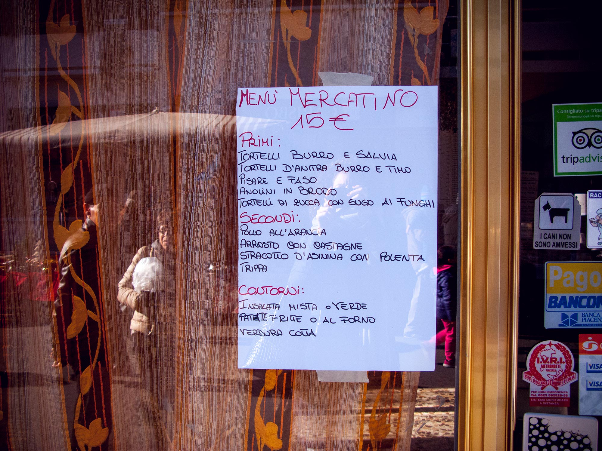 Italy Caorso Market menu