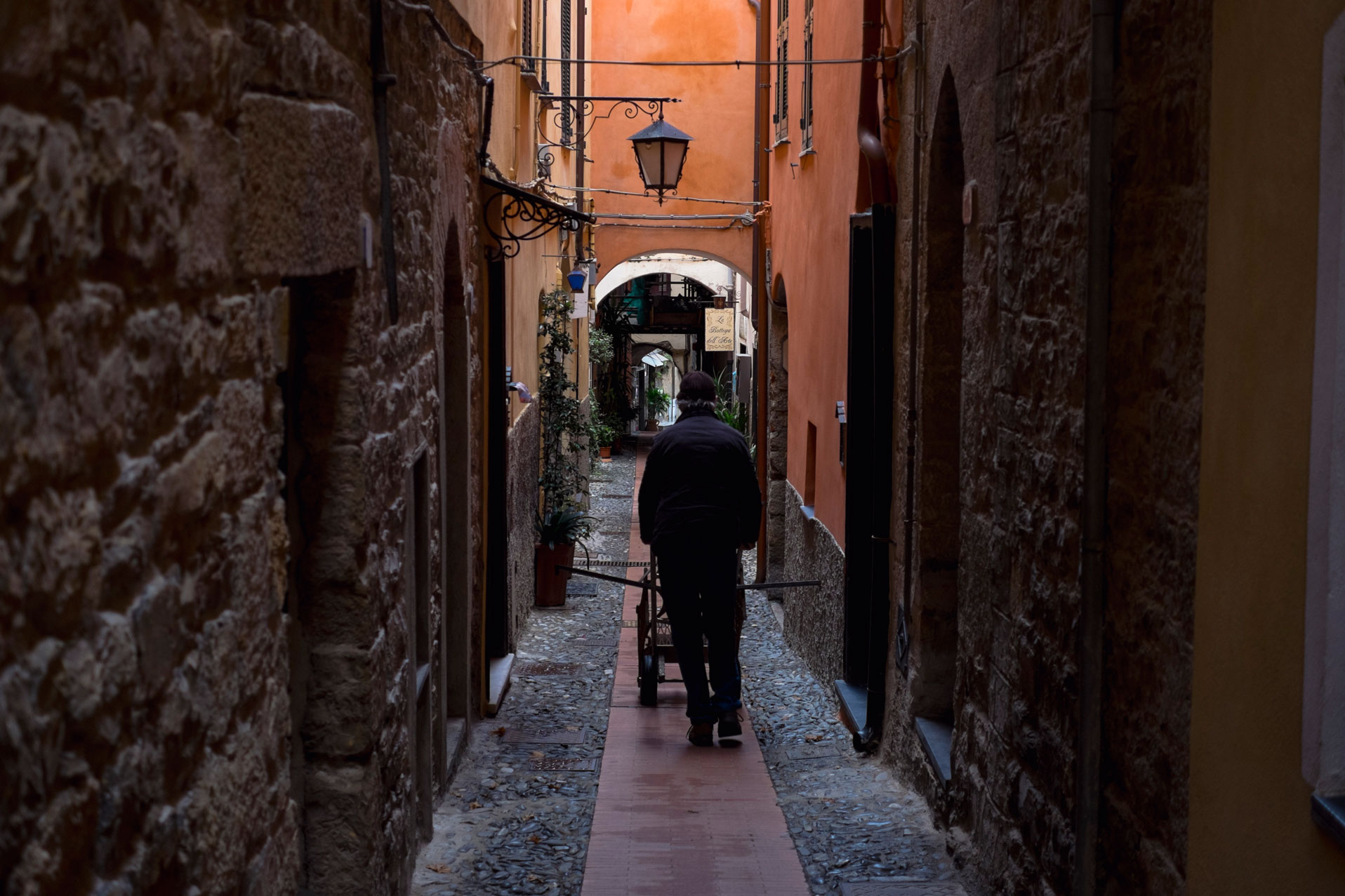 Italy Liguria Cervo geppetto street