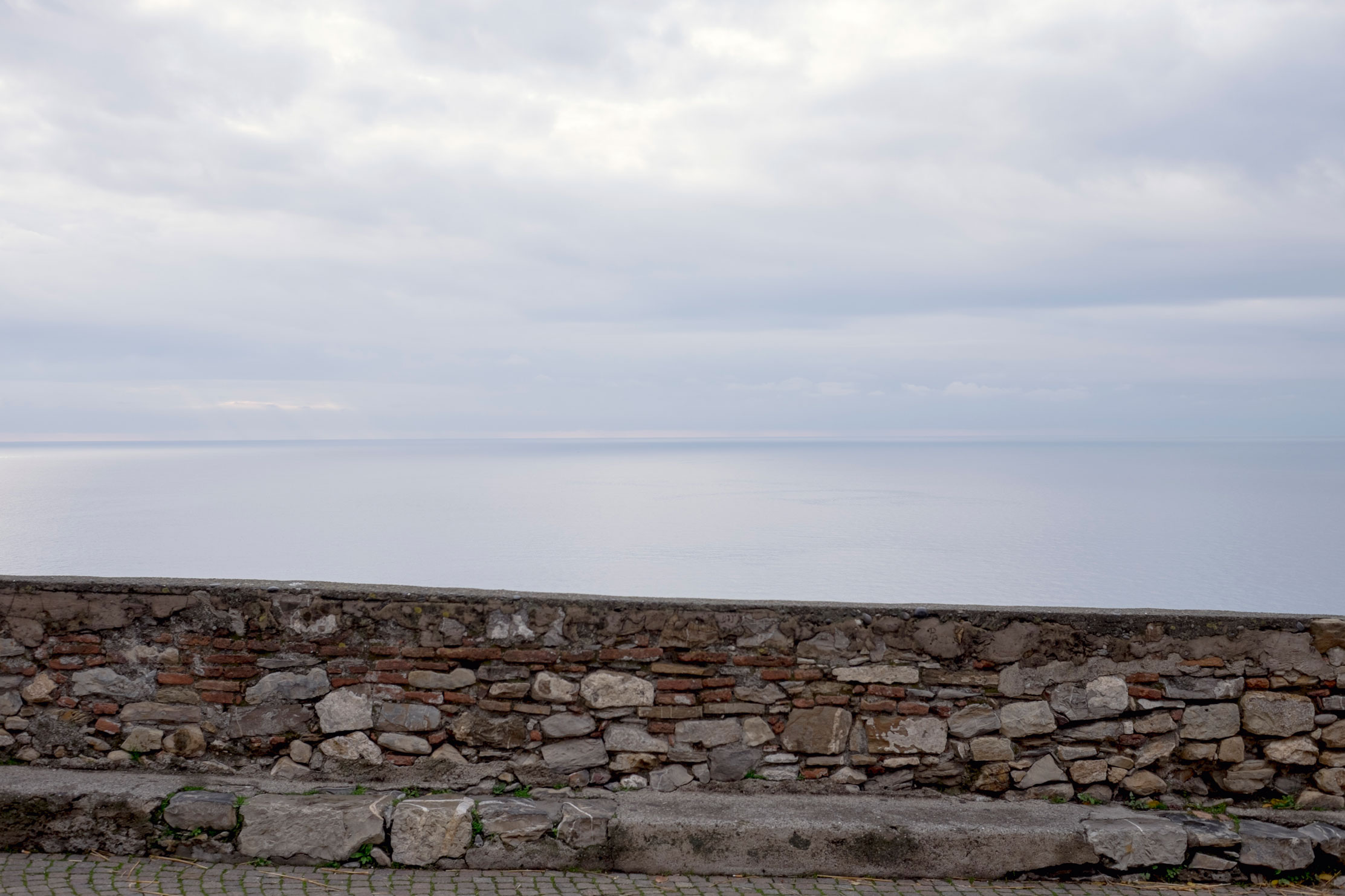 Italy Liguria Cervo wall