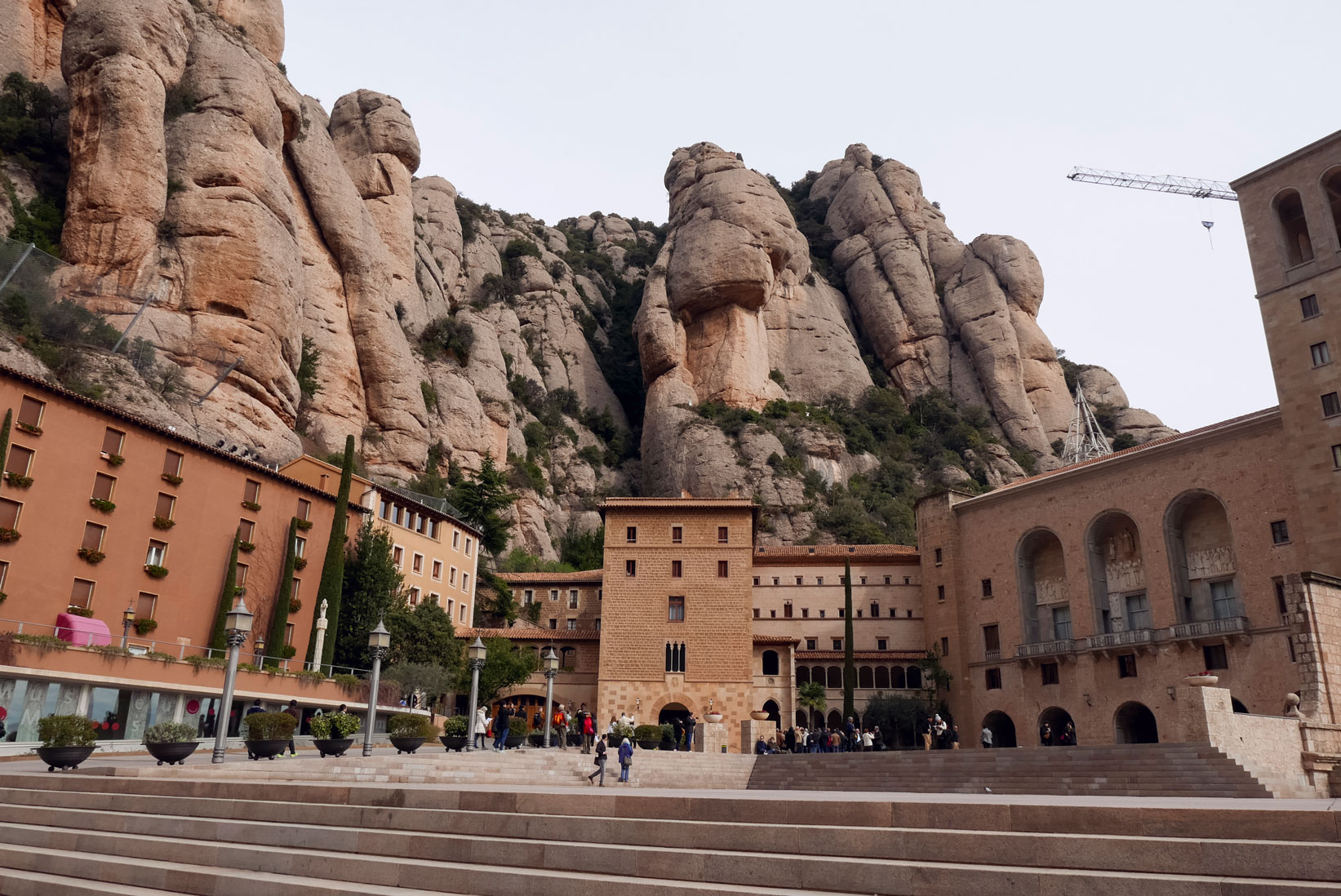 Spain Barcelona Montserrat Monastery main square1